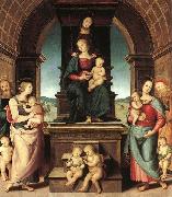 Pietro Perugino The Family of the Madonna France oil painting artist